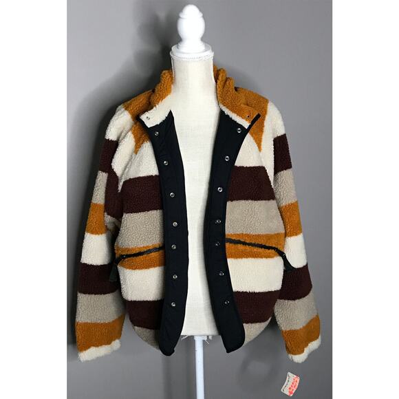 Free People Movement "Hit The Slopes" Printed Fleece Jacket Large - Picture 5 of 8